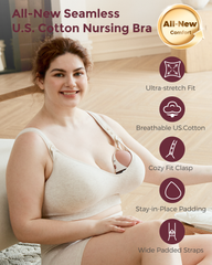 Momcozy Busty Cotton Nursing Bras 2 Pack