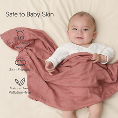 Momcozy Softness Swaddle Blankets - Pink Purple (4 Pack)