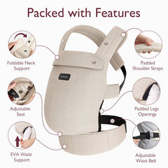 Outing Essentials Bundle: Baby Carrier and Clip-On Stroller Fan