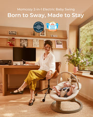 Momcozy 2-in-1 Electric Baby Swing