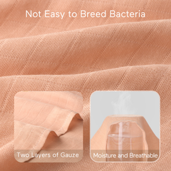 Momcozy Softness Swaddle Blankets - Pink Purple (4 Pack)