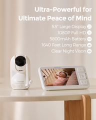 Momcozy 5.5-inch Full HD Video Baby Monitor - BM03