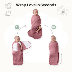 Baby Sleep Sack 1.5 TOG & Easy Swaddle Wrap For 0-3M Bundle
