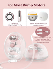 Momcozy Wearable Milk Collection Cups - for Momcozy V Series & Most Traditional Tube-Connected Electric Breast Pumps
