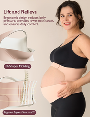 Ergonest Maternity Belly Band & High Waist Pregnancy Underwear & Pregnancy Wedge Pillows Bundle