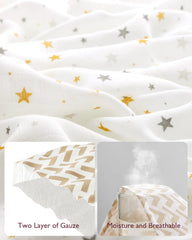 Momcozy Softness Swaddle Blankets - Bling Star (4 Pack)