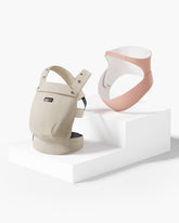 Comfort Bundle: PureHug Baby Carrier Khaki Color and Ergonest Belly Band