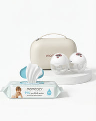 M5 Smart Wearable Breast Pump & 99% Water Wipes Set