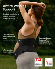 BumpEase Ergonest Maternity Belly Band - Black Color