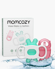 Momcozy Water Fillable Teether (Green and Pink 2 Pcs)