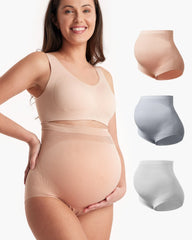 High Waist Pregnancy Seamless Soft Belly Support Panties
