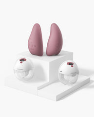 M5 Smart Heat Massager Bundle: Double M5 Smart Breast Pump and Double Breast Massager