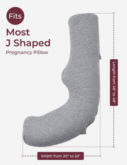 Momcozy J Shaped Pregnancy Pillow Cover