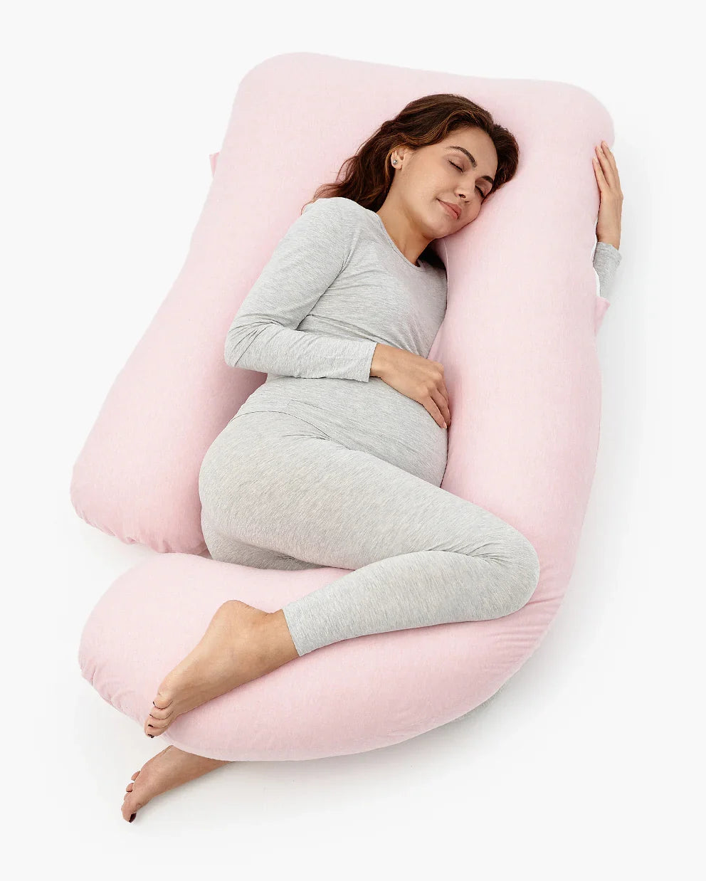 Huggable - U Shaped Cotton Maternity Body Pillow