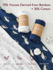 Momcozy Softness Swaddle Blankets -   Midnight Star Clouds (4 Pack)