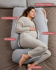 Huggable - 100% Cotton U Shaped Maternity Body Pillow
