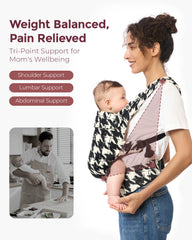 PureHug Ergonomic Baby Carrier – Houndstooth