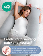 U Shaped Cooling Fabric Pregnancy Pillow