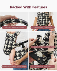 PureHug Ergonomic Baby Carrier – Houndstooth