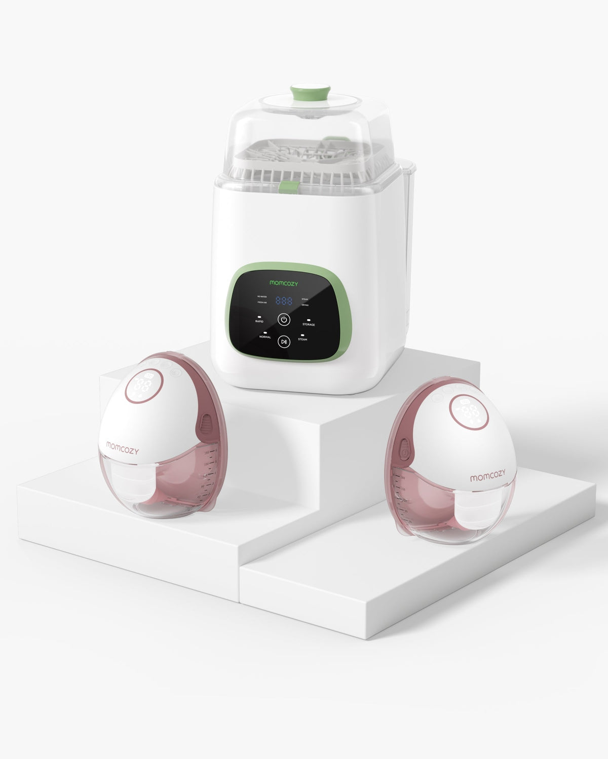 Pump & Clean Bundle: M6 Hands-free Breast Pump and KleanPal Pro Baby Bottle Washer