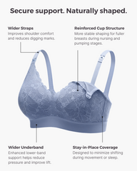 Upgraded Soft Lace Nursing Bra V Neck