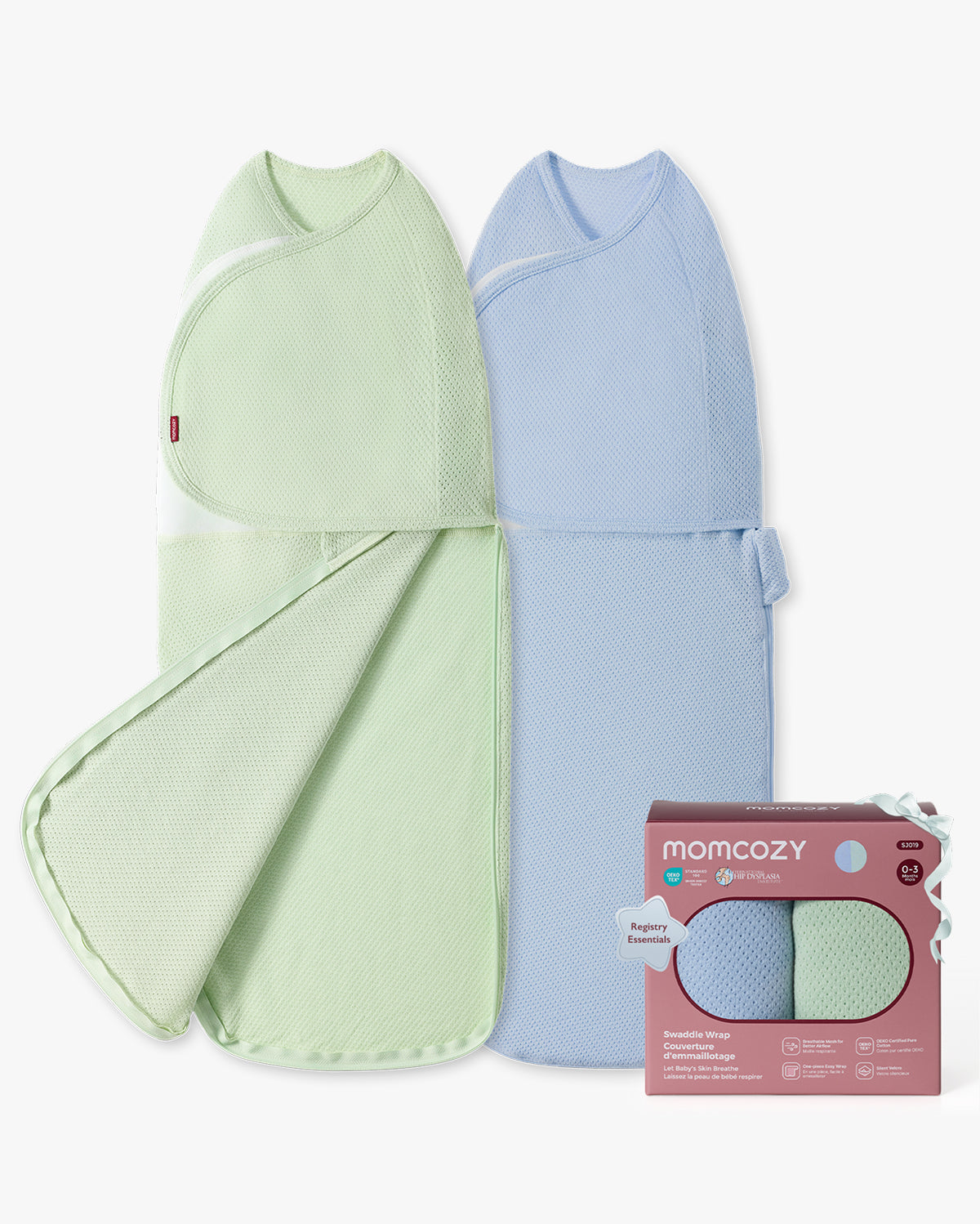 Momcozy Breathable Airflow Swaddle for 0-3M
