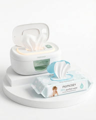 Momcozy Baby Wipe Warmer & 99% Water Wipes Set