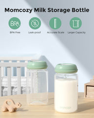 Natural Baby Bottle Compatible with Momcozy 22oz Cooler, 4PCS