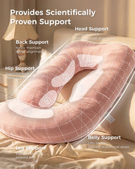 Huggable - U Shaped Cotton Maternity Body Pillow