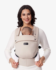 Momcare Bundle: PureHug Baby Carrier Khaki Color and Postpartum Petite Belly Band