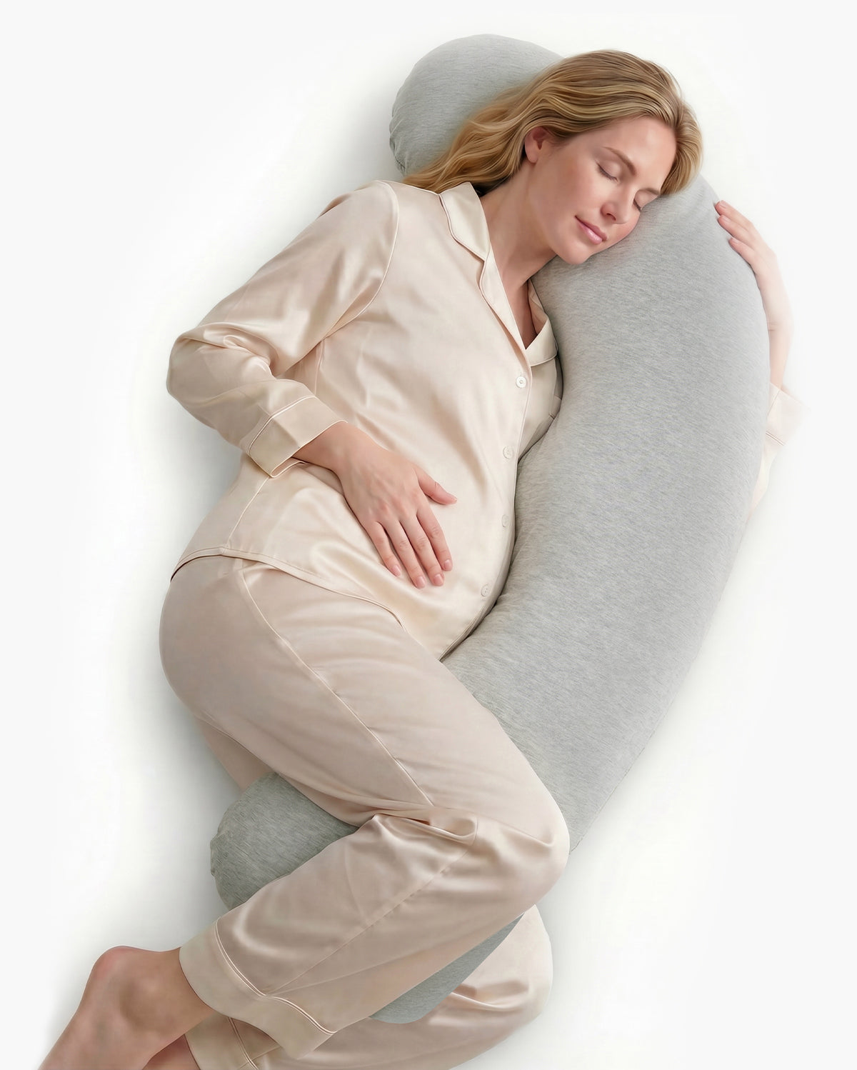 J Shaped Maternity Body Pillow